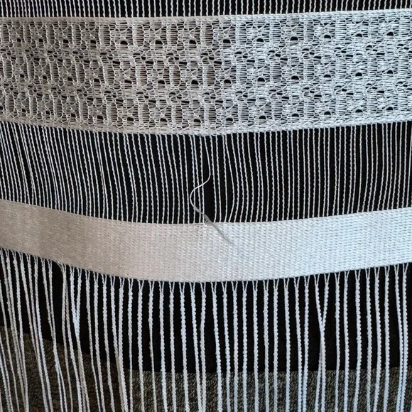 Chico's White Fringe Top  Bathing Suit Cover-up Cap‎ Sleeve Size 0 Small/4 NEW - Picture 15 of 15